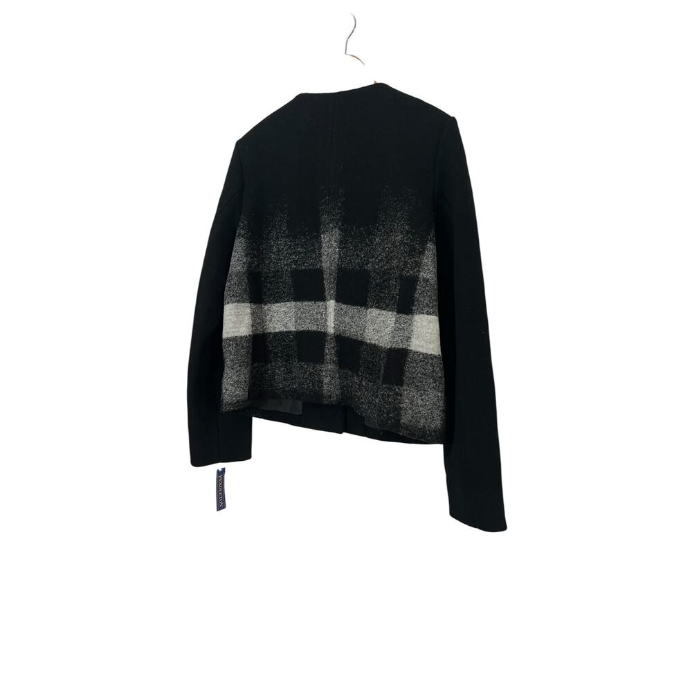 Vintage 90s Pendleton Ombre Plaid Wool Coat Dark Academia NWT L - Picture 7 of 14